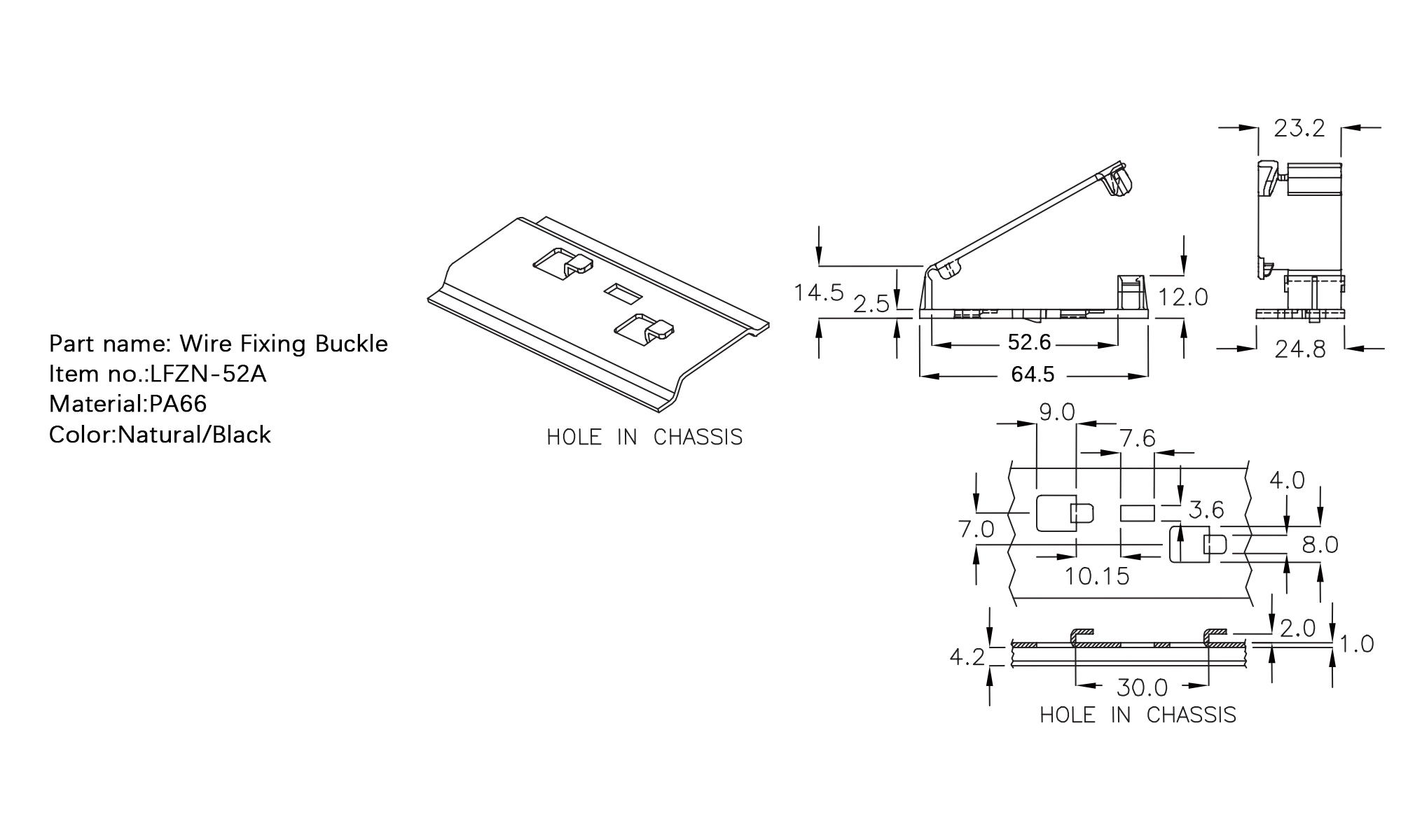 Wire Fixing Buckle LFZN-52A